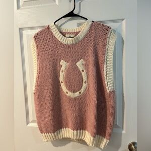 Horseshoe sweater vest